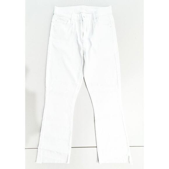 Mother Insider Crop Step Fray Glass Slipper Flared Denim Jeans Size 26 - Picture 2 of 9